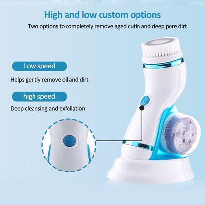 4 In 1 Electric Face Cleansing Massager Zen Aural