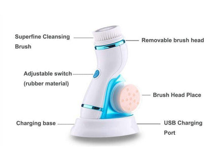 4 In 1 Electric Face Cleansing Massager Zen Aural