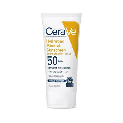 CeraVe Hydrating Mineral Sunscreen SPF50 - Zen Aural