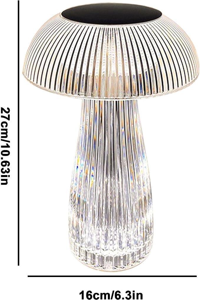 Crystal Mushroom Night Table Lamp Zen Aural