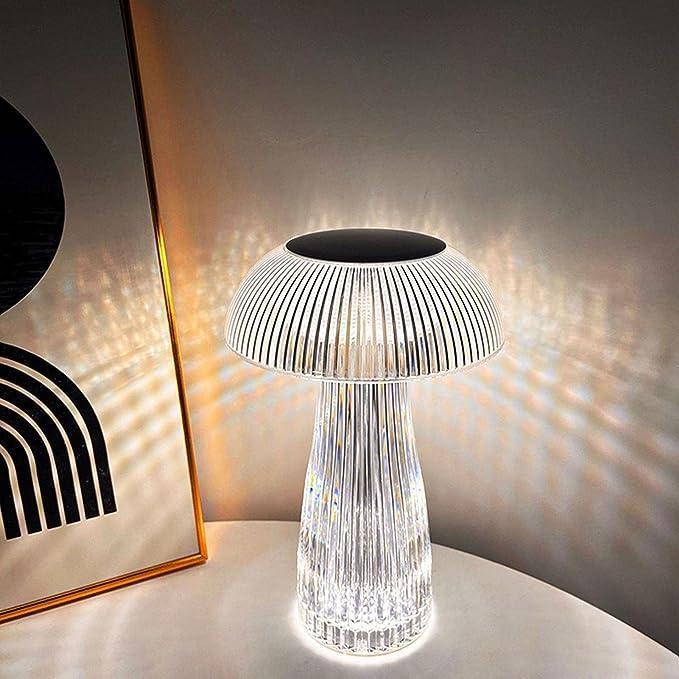 Crystal Mushroom Night Table Lamp Zen Aural