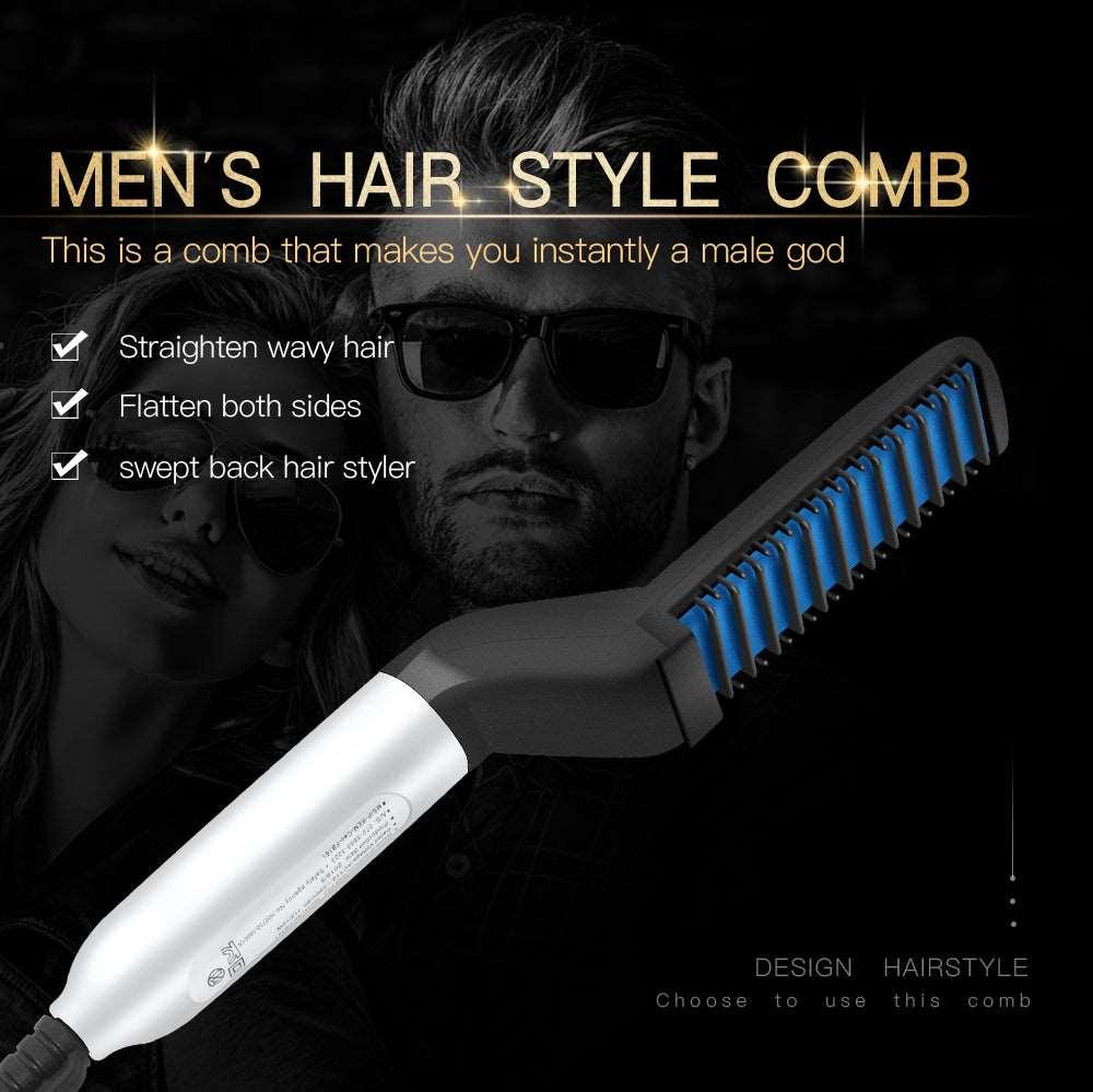 Electric Hair & Beard Straightener Brush Zen Aural