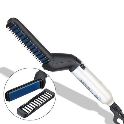 Electric Hair & Beard Straightener Brush Zen Aural