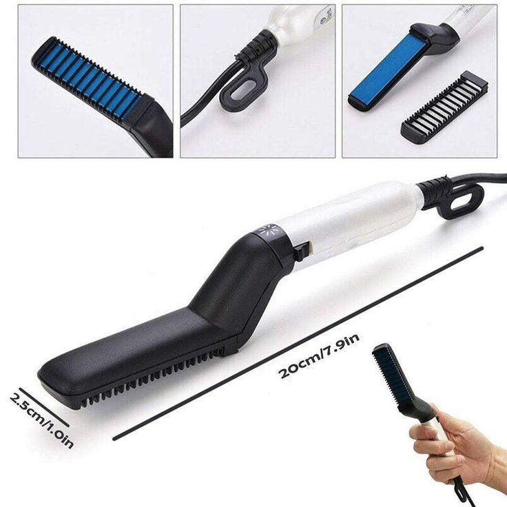 Electric Hair & Beard Straightener Brush Zen Aural