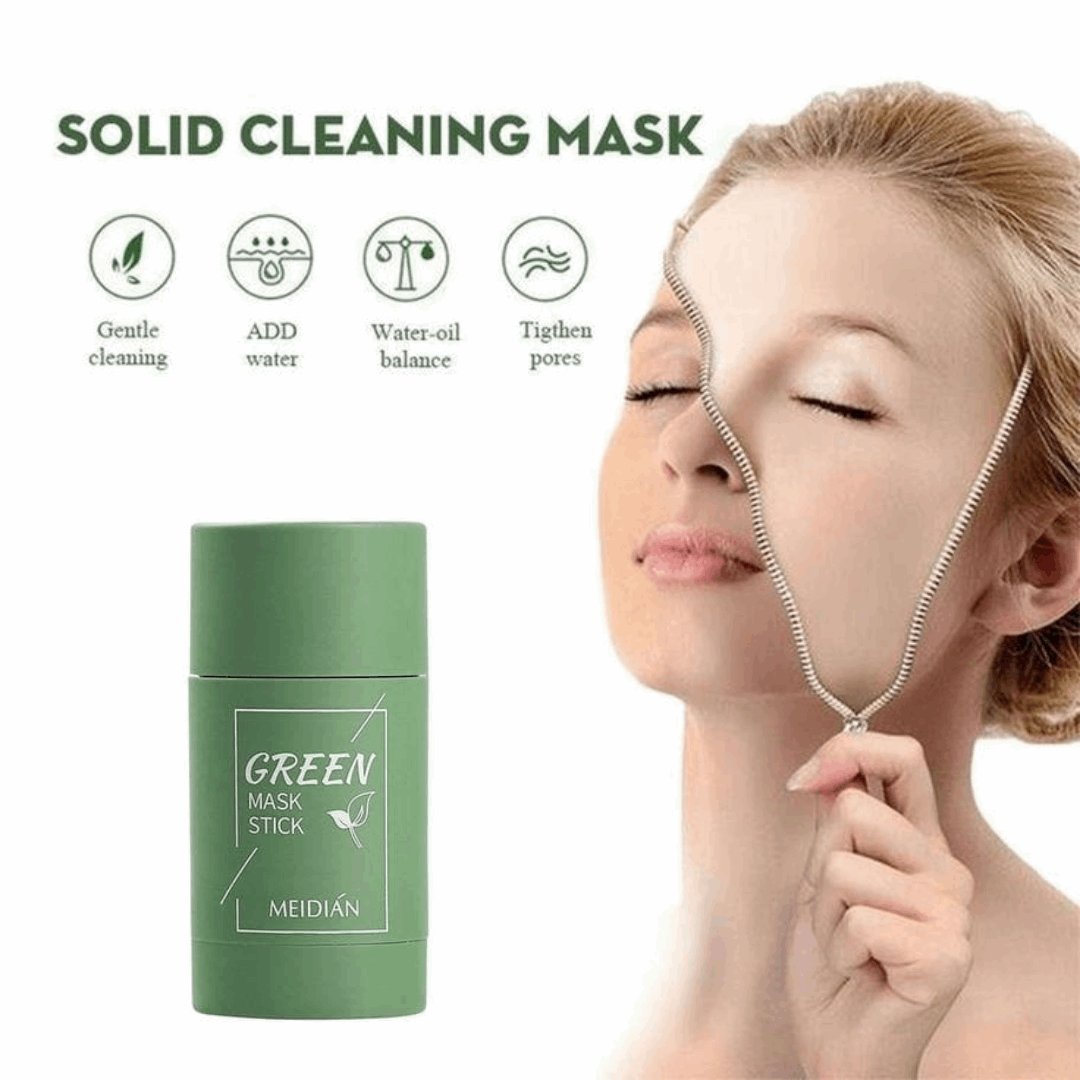 Green Tea Cleaning Solid Mask Stick - Acne Blackhead Remover Zen Aural