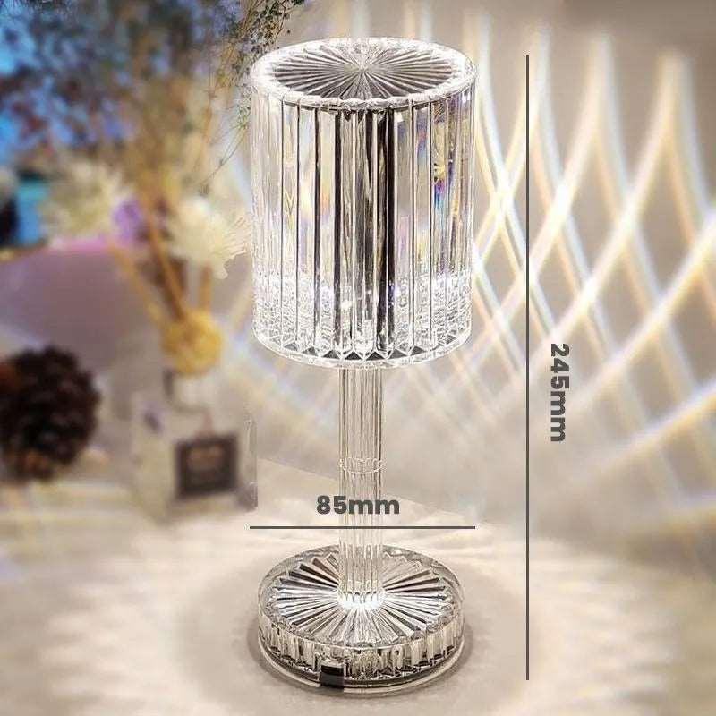 Romantic Crystal Diamond Table Lamp Zen Aural