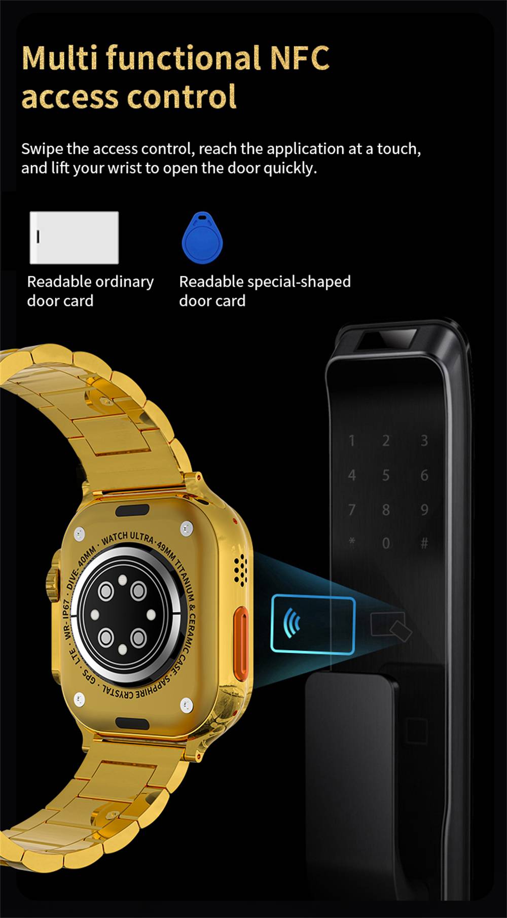 S9 Ultra 2 Smart Watch Golden Edition - Zenaural