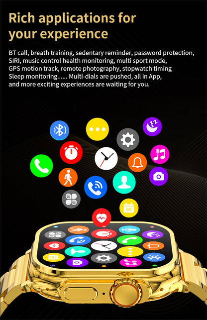 S9 Ultra 2 Smart Watch Golden Edition - Zenaural