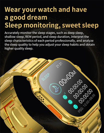 S9 Ultra 2 Smart Watch Golden Edition - Zenaural