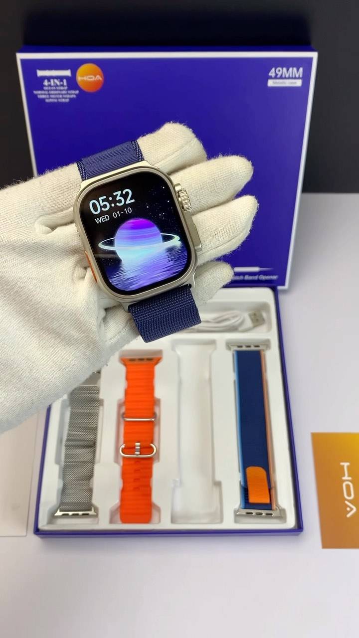 s200 ultra smart watch in blue